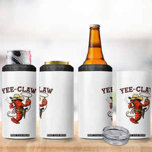 Yee Claw Southern Crawfish 4 in 1 Can Cooler Tumbler Funny Seafood Party Graphic TS12 Print Your Wear
