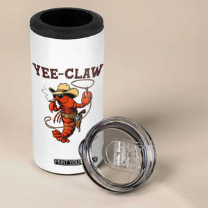 Yee Claw Southern Crawfish 4 in 1 Can Cooler Tumbler Funny Seafood Party Graphic TS12 Print Your Wear