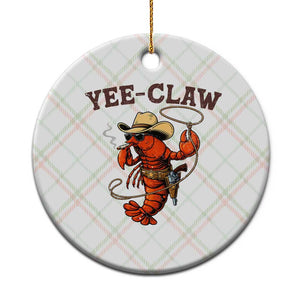 Yee Claw Southern Crawfish Ceramic Ornament Funny Seafood Party Graphic TS12 1pc Christmas Plaid Print Your Wear