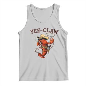 Yee Claw Southern Crawfish Tank Top Funny Seafood Party Graphic TS12 Ash Print Your Wear