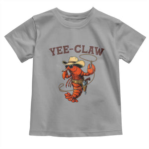 Yee Claw Southern Crawfish Toddler T Shirt Funny Seafood Party Graphic TS12 Sport Gray Print Your Wear