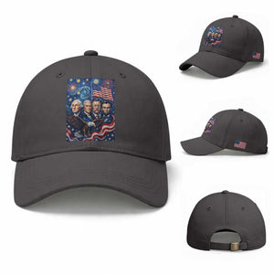 USA Presidents Mount Rushmore Baseball Cap Starry Night Inspired Art