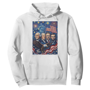 USA Presidents Mount Rushmore Hoodie Starry Night Inspired Art