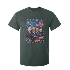 USA Presidents Mount Rushmore T Shirt For Kid Starry Night Inspired Art