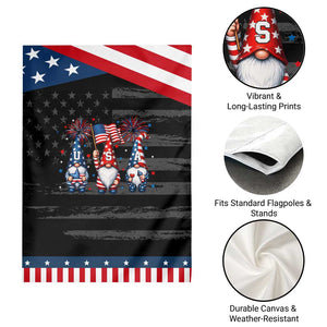 Red White Blue Gnomes Fireworks Patriotic Garden Flag 4th Of July Gift TS12 Print Your Wear