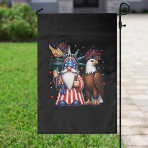 Funny Statue Of Liberty Gnome Garden Flag Patriotic 4th Of July