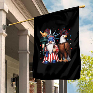 Funny Statue Of Liberty Gnome Garden Flag Patriotic 4th Of July
