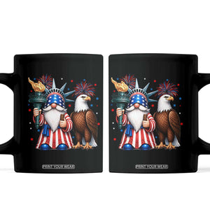 Funny Statue Of Liberty Gnome Coffee Mug Patriotic 4th Of July