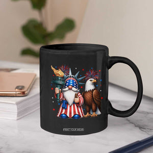Funny Statue Of Liberty Gnome Coffee Mug Patriotic 4th Of July