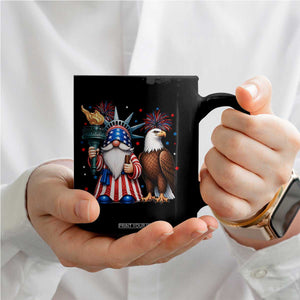 Funny Statue Of Liberty Gnome Coffee Mug Patriotic 4th Of July