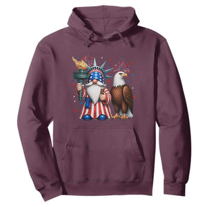Funny Statue Of Liberty Gnome Hoodie Patriotic 4th Of July