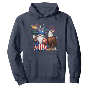 Funny Statue Of Liberty Gnome Hoodie Patriotic 4th Of July