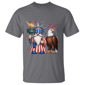 Funny Statue Of Liberty Gnome T Shirt Patriotic 4th Of July