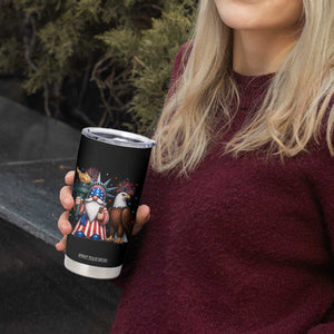 Funny Statue Of Liberty Gnome Tumbler Cup Patriotic 4th Of July