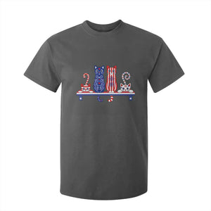 Red White And Blue Cute Cats T Shirt For Kid Patriotic Pet Lover