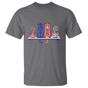 Red White And Blue Cute Cats T Shirt Patriotic Pet Lover
