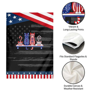 Red White And Blue Cute Cats Patriotic Garden Flag Pet Lover Gift TS12 Print Your Wear
