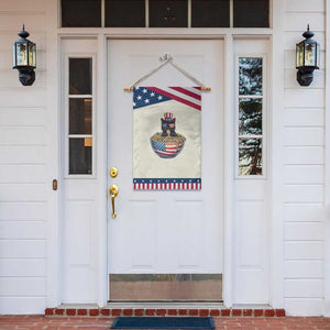 Funny Black Cats Eat Ramen Patriotic Garden Flag American Flag 4th Of July