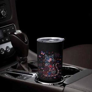 Funny Patriotic Cat Lover Tumbler Cup 4th Of July Freedom