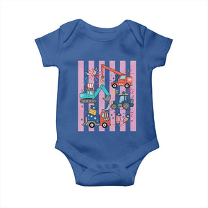 Red White And Blue Construction Crew Baby Onesie Patriotic Kids 4th Of July