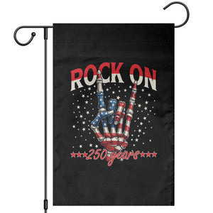 Patriotic Rocker Skeleton Hand Garden Flag Rock On 250 Years