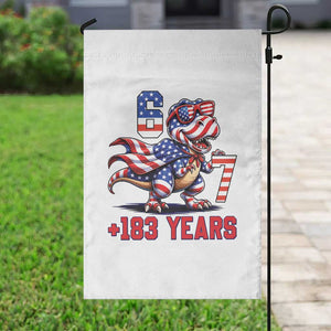 Funny 67 Meme Dinosaur American Pride Garden Flag USA 250th Anniversary TS12 Print Your Wear