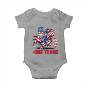 Funny 67 Meme Dinosaur American Pride Baby Onesie USA 250th Anniversary