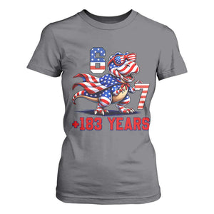 Funny 67 Meme Dinosaur American Pride T Shirt For Women USA 250th Anniversary