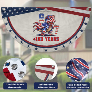Funny 67 Meme Dinosaur American Pride Patriotic Fan Flag USA 250th Anniversary