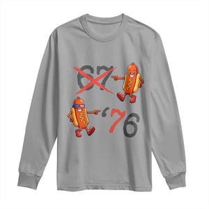 Funny 67 Meme Hot Dog Lover Long Sleeve Shirt USA 250 BBQ Celebration