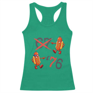 Funny 67 Meme Hot Dog Lover Racerback Tank Top USA 250 BBQ Celebration