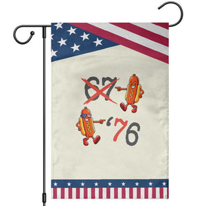 Funny 67 Meme Hot Dog Lover Patriotic Garden Flag USA 250 BBQ Celebration