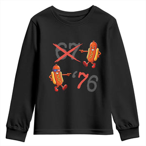 Funny 67 Meme Hot Dog Lover Youth Sweatshirt USA 250 BBQ Celebration