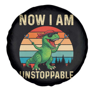 Now I Am Unstoppable Spare Tire Cover Funny Mama Saurus Dinosaur TS12 Print Your Wear