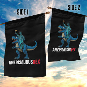 Patriotic Dinosaur Garden Flag Funny Amerisaurus Rex Statue Of Liberty Dino TS12 Print Your Wear