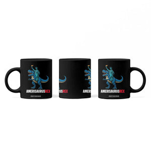 Patriotic Dinosaur Coffee Mug Funny Amerisaurus Rex Statue Of Liberty Dino TS12 Print Your Wear