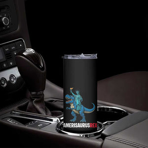 Patriotic Dinosaur Skinny Tumbler Funny Amerisaurus Rex Statue Of Liberty Dino TS12 Print Your Wear