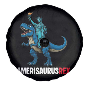 Patriotic Dinosaur Spare Tire Cover Funny Amerisaurus Rex Statue Of Liberty Dino TS12 Print Your Wear