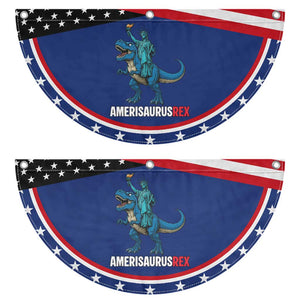 Dinosaur Lover Patriotic Fan Flag Funny Amerisaurus Rex Statue Of Liberty Dino
