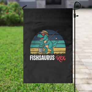 Funny Dinosaur Garden Flag Fishsaurus Rex Fishing Lover TS12 Print Your Wear