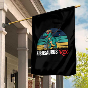 Funny Dinosaur Garden Flag Fishsaurus Rex Fishing Lover TS12 Print Your Wear