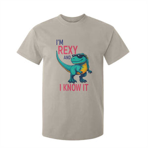 Funny Dinosaur T Shirt For Kid I Am Rexy And I Know It TS12 Sand Print Your Wear