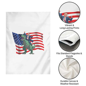Funny Trump Riding Dinosaur Garden Flag America Flag Patriotic TS12 Print Your Wear