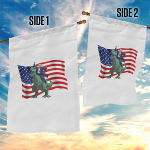 Funny Trump Riding Dinosaur Garden Flag America Flag Patriotic TS12 Print Your Wear