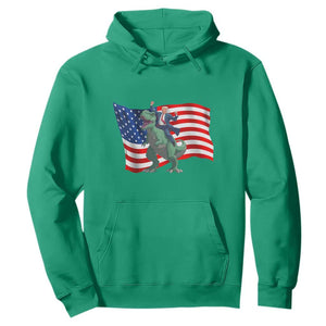Funny Trump Riding Dinosaur Hoodie America Flag Patriotic TS12 Irish Green Print Your Wear