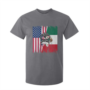 Mexican American Pride T Shirt For Kid Bicultural Heritage Girl Vintage Flag TS12 Charcoal Print Your Wear