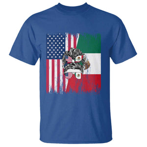 Mexican American Pride T Shirt Bicultural Heritage Girl Vintage Flag TS12 Royal Blue Print Your Wear