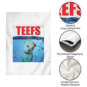 Chihuahua Dog Meme Garden Flag Funny Horror Movie Poster Dog Teefs TS12 Print Your Wear
