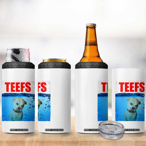 Chihuahua Dog Meme 4 in 1 Can Cooler Tumbler Funny Horror Movie Poster Dog Teefs TS12 Print Your Wear