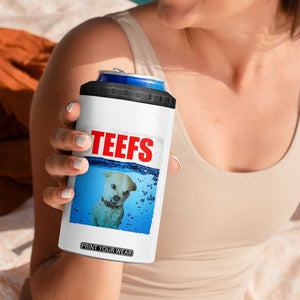 Chihuahua Dog Meme 4 in 1 Can Cooler Tumbler Funny Horror Movie Poster Dog Teefs TS12 Print Your Wear